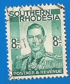 Southern Rhodesia-8d-Cancel-Used-Thematic-Famous Person SACC47