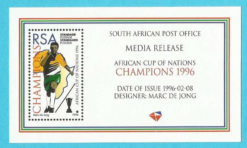RSA-1996-Media Release-African Cup of Nations-Champions 1996-Thematic-Sport