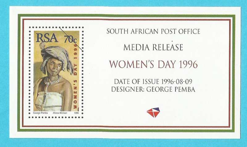 RSA-1996-Media Release-Women`s Day 1996-Thematic-Women`s Day-Culture