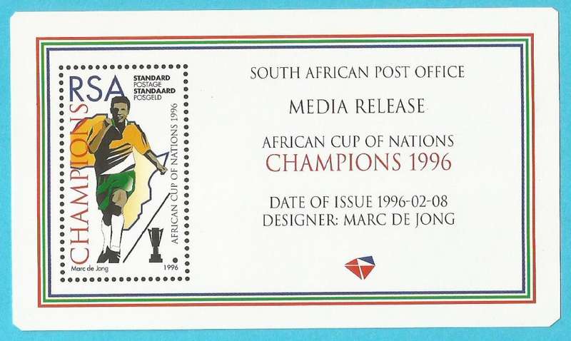 RSA-1996-Media Release-African Cup of Nations-Champions 1996 -Thematic-Sport
