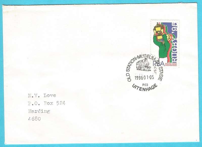 RSA-1996-Cover-FDC-Cancel-Old Station Museum-Uitenhage-Thematic-Sport