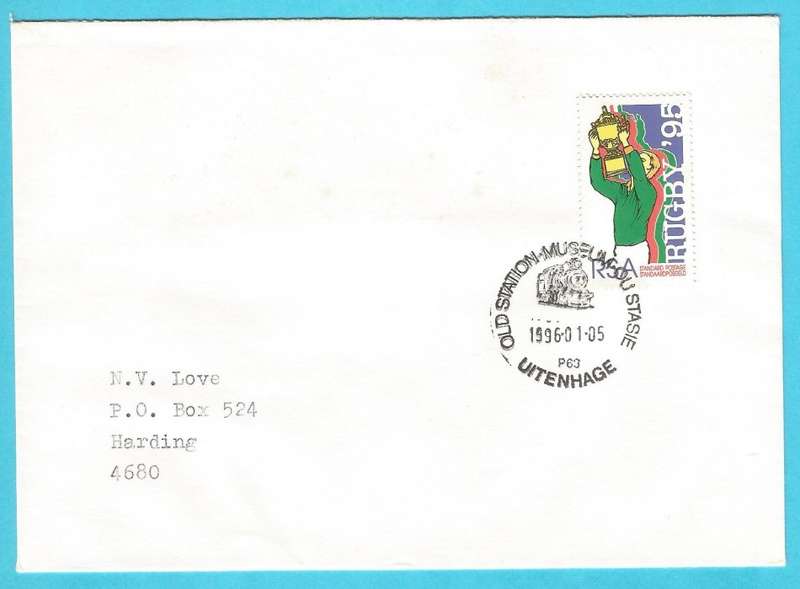 RSA-1996-Cover-FDC-Cancel-Old Station Museum-Uitenhage-Thematic-Sport