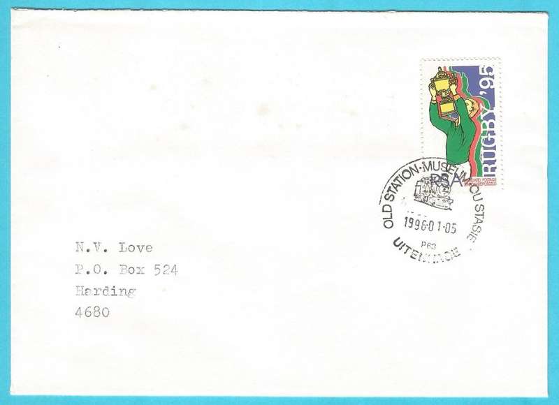 RSA-1996-Cover-FDC-Cancel-Old Station Museum-Uitenhage-Thematic-Sport