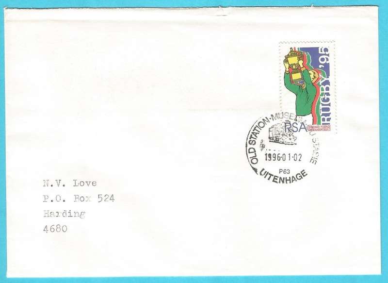 RSA-1996-Cover-FDC-Cancel-Old Station Museum-Uitenhage-Thematic-Sport