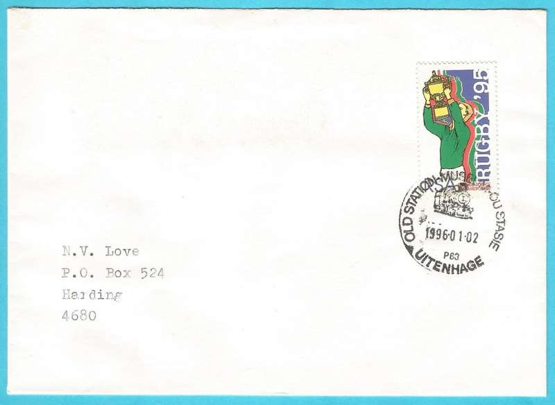 RSA-1996-Cover-FDC-Cancel-Old Station Museum-Uitenhage-Thematic-Sport