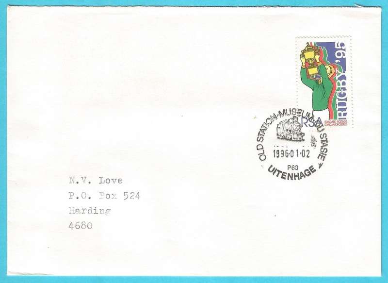 RSA-1996-Cover-FDC-Cancel-Old Station Museum-Uitenhage-Thematic-Sport