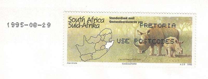 RSA-1995-Cover-FDC-Cancel-Pretoria-Thematic-Fauna-Wild Life