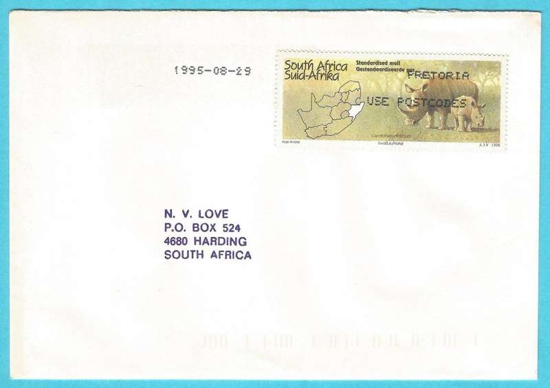 RSA-1995-Cover-FDC-Cancel-Pretoria-Thematic-Fauna-Wild Life