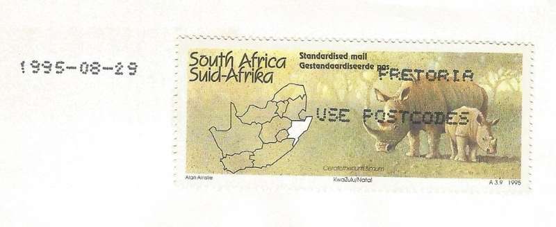 RSA-1995-Cover-FDC-Cancel-Pretoria-Thematic-Fauna-Wild Life