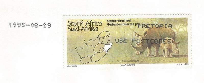 RSA-1995-Cover-FDC-Cancel-Pretoria-Thematic-Fauna-Wild Life