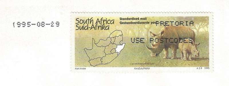 RSA-1995-Cover-FDC-Cancel-Pretoria-Thematic-Fauna-Wild Life