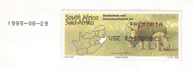 RSA-1995-Cover-FDC-Cancel-Pretoria-Thematic-Fauna-Wild Life