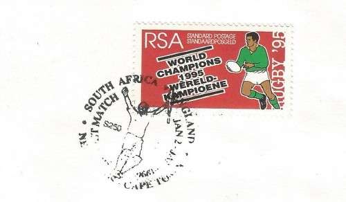 RSA-1996-Cover-FDC-Cancel-South Africa v England-5th Test Match-Cape Town-Thematic-Sport