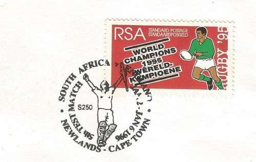 RSA-1996-Cover-FDC-Cancel-South Africa v England-5th Test Match-Cape Town-Thematic-Sport