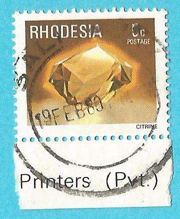 Rhodesia-5c-Citrine-Used-Cancel-Thematic-Stones-Citrine