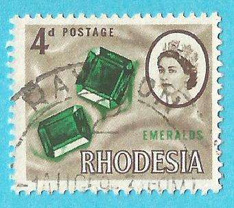 Rhodesia-4d-Emeralds-Used-Cancel-Thematic-Stones-Emeralds