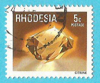 Rhodesia-5c-Citrine-Used-Cancel-Thematic-Stones-Citrine