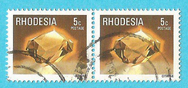 Rhodesia-5c-Citrine-Used-Cancel-Thematic-Stones-Citrine