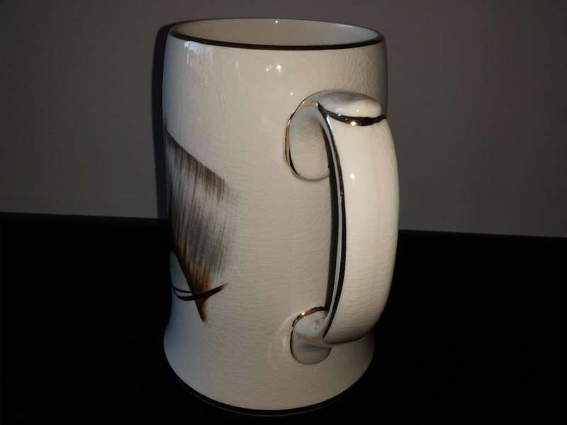 SADLER-Beer Mug-Made in Staffordsher England-Horse Scene