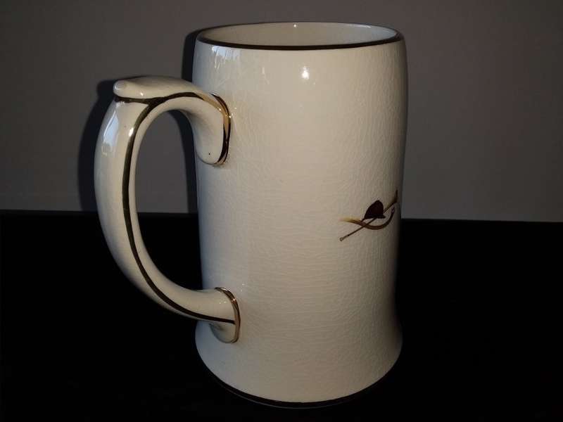 SADLER-Beer Mug-Made in Staffordsher England-Horse Scene