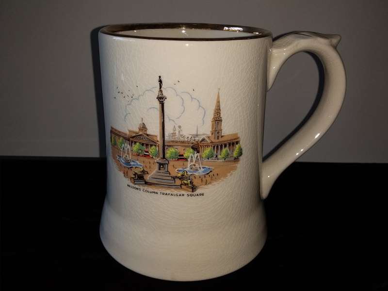 WADE Lord Nelson`s Column, Trafalgar Square -ENGLAND-Beer Mug- British Scenery