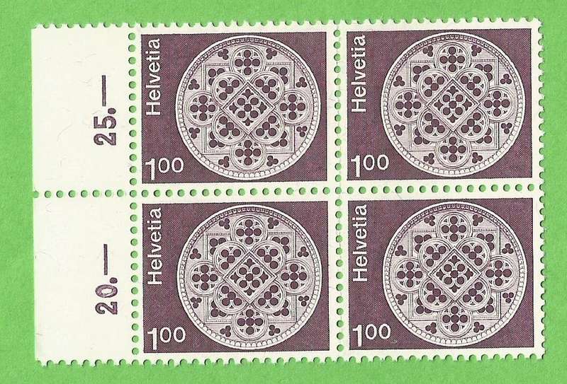Switzerland-Helvetia- 1974 Definitive - MNH-Block-Thematic-Art-Symbol