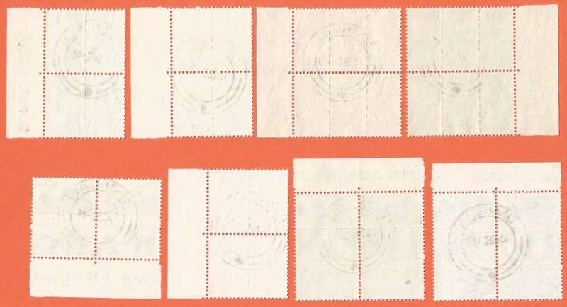 Union of SA-SACC 95-102-War Effort Reduced Sizes-Full Set-Used-Cancel-Thematic-War Sheet number