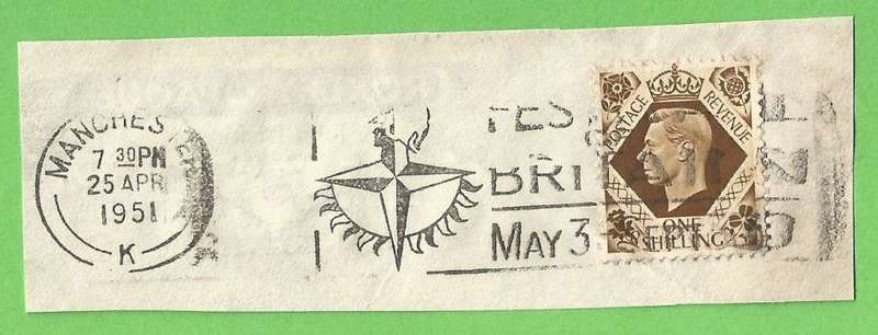 England-Cancel-1951-ONE SHILLING-On Paper-Used-Thematic-Famous Person
