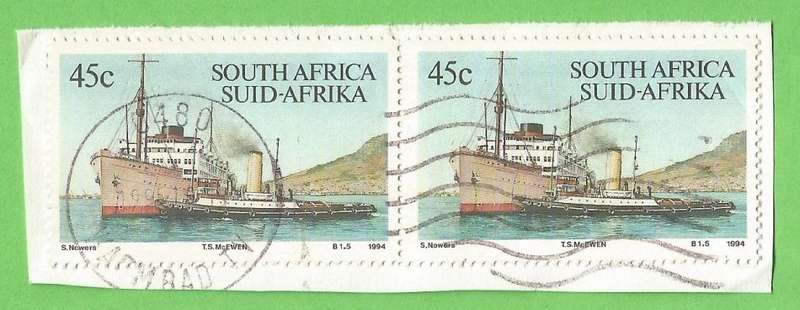 RSA-45c-Cancel-Used-On Paper-Thematic-Transport-Boat-Ship
