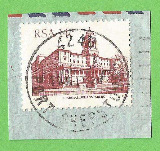 RSA-14c-Cancel-Port Shepstone-Used-On Paper-Thematic-Buildings