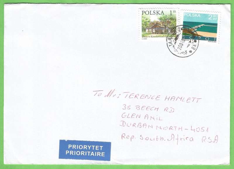 Domestic Mail-Cover-Poland-Cancel-Thematic-Buildings