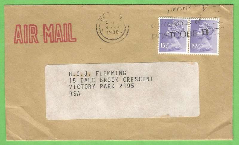 Domestic Mail-Cover-England-Machin-15½p-Cancel-Thematic-Famous Person