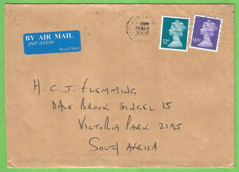 Domestic Mail-Cover-England-Machin-Cancel-Thematic-Famous Person