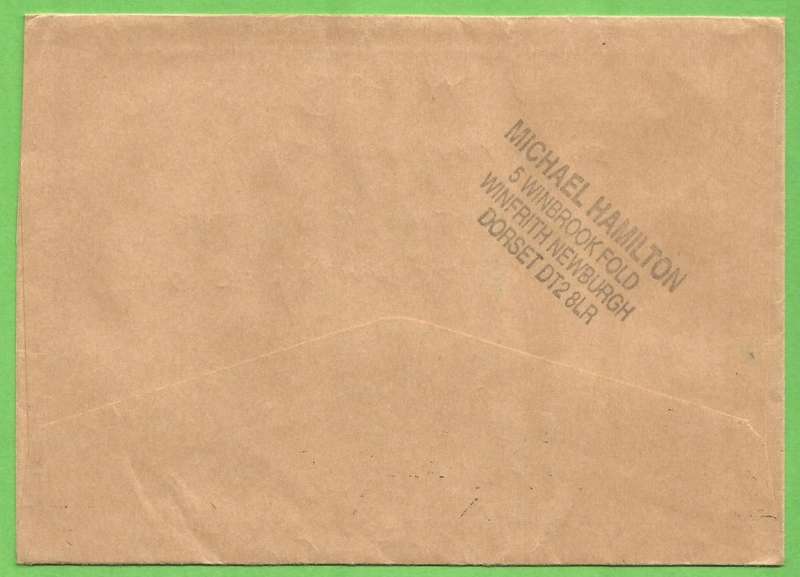 Domestic Mail-Cover-England-Machin-Cancel-Thematic-Famous Person
