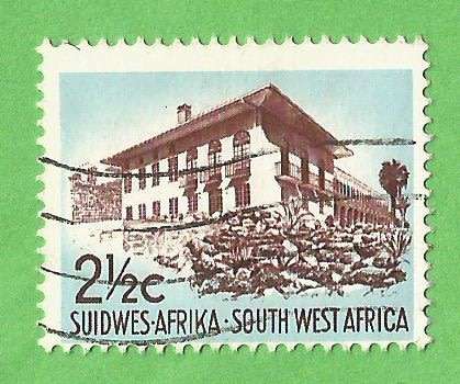 South West Africa-2½c-Used-Cancel-Thematic-Building
