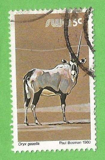 South West Africa-5c-Used-Cancel-Thematic-Fauna-Wild Life