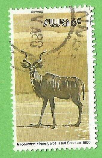 South West Africa-6c-Used-Cancel-Thematic-Fauna-Wild life