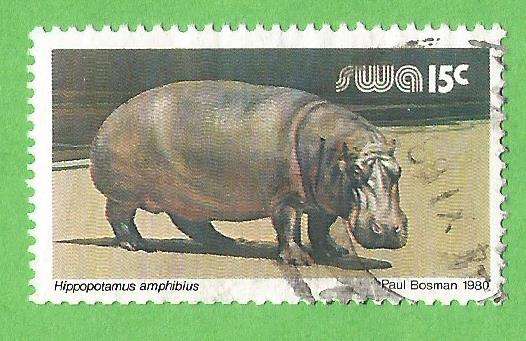 South West Africa-15c-Used-Cancel-Thematic-Fauna-Wild life