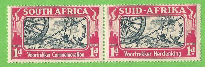 Union of SA SACC79 -1d-MNH-Voortrekker Commemoration-Thematic-Symbol-Wagon Wheel