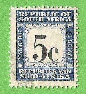 Republic of South Africa SACC53a 1962 -5c-Used-Cancel-Thematic-Postage Due