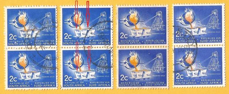 RSA-First Definitive-2c-Pouring Gold-Used-Cancel-Thematic-Industry-Mining Floating Gold Variety