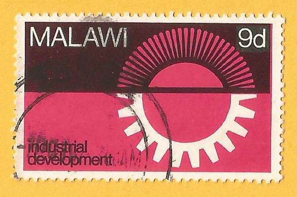 Malawi -9d- Used-Cancel-Thematic-Symbol
