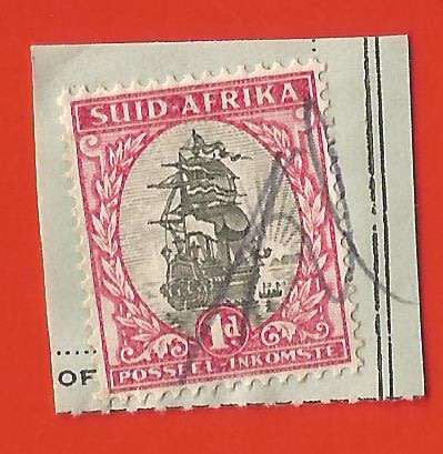 Union of South Africa- Fiscally Used- Cancel- On Paper- Single- Thematic- Transport- Boat