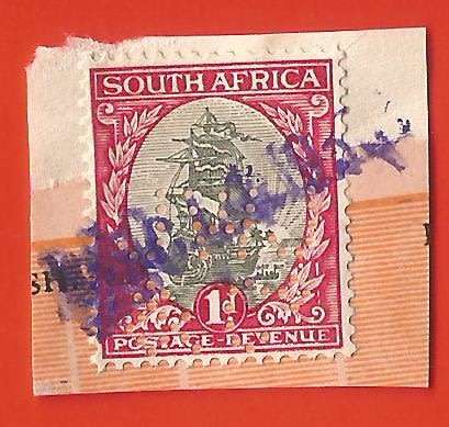Union of South Africa- Fiscally Used- Cancel- On Paper- Single- Thematic- Transport- Boat