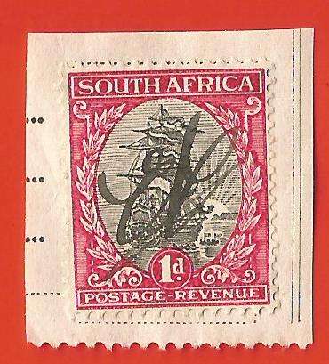 Union of South Africa- Fiscally Used- Cancel- On Paper- Single- Thematic- Transport- Boat