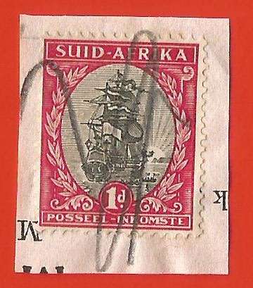 Union of South Africa- Fiscally Used- Cancel- On Paper- Single- Thematic- Transport- Boat