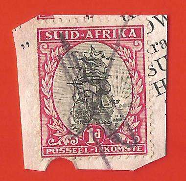 Union of South Africa- Fiscally Used- Cancel- On Paper- Single- Thematic- Transport- Boat