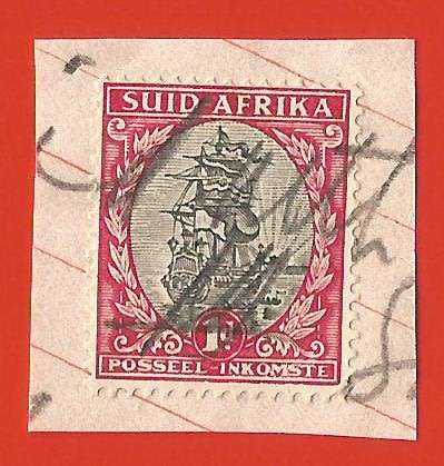 Union of South Africa- Fiscally Used- Cancel- On Paper- Single- Thematic- Transport- Boat