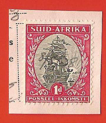 Union of South Africa- Fiscally Used- Cancel- On Paper- Single- Thematic- Transport- Boat