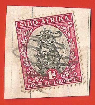 Union of South Africa- Fiscally Used- Cancel- On Paper- Single- Thematic- Transport- Boat